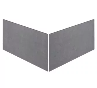 Rosa Gres Iconic Dark EJ6 porcelain outer corner swimming pool slim edge tile 62.6 x 62.6 x 31 cm