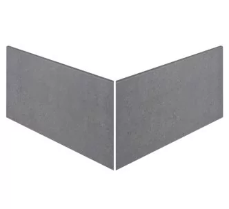 Rosa Gres Iconic Dark EJ6 porcelain outer corner swimming pool slim edge tile 62.6 x 62.6 x 31 cm