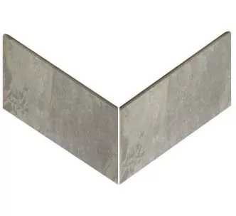 Rosa Gres Pietro Grey EJ6 porcelain outer corner swimming pool slim edge tile 62.6 x 62.6 x 31 cm