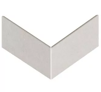 Rosa Gres Serena Bianco EJ6 porcelain outer corner swimming pool slim edge tile 62.6 x 62.6 x 31 cm