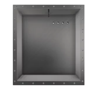 Behncke Square X1 turbine system Installation niche for foil pools with foil flange