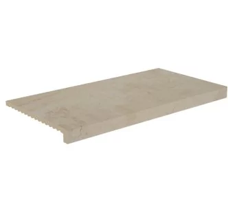 Rosa Gres Mythos Dune L62 porcelain stoneware edge for swimming pool,  62,6 x 31,7 x 3,8 cm, anti-slip