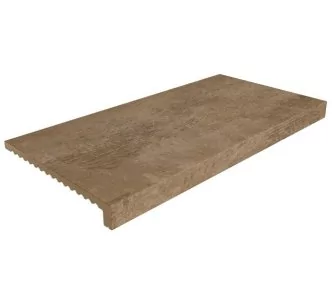 Rosa Gres Stela Dark L62 porcelain stoneware edge for swimming pool,  62,6 x 31,7 x 3,8 cm, anti-slip