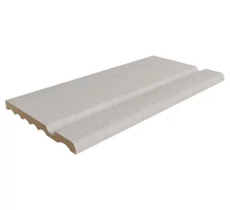 Rosa Gres Serena Bianco 647 porcelain stoneware edge for swimming pool, 62,6 x 31 x 2,6 cm, anti-slip