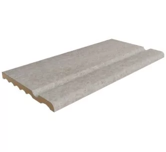 Rosa Gres Serena Griggio 647 porcelain stoneware edge for swimming pool, 62,6 x 31 x 2,6 cm, anti-slip