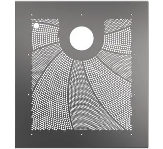 Behncke Square X1 turbine cover for prefabricated pool with cut-out piezo button