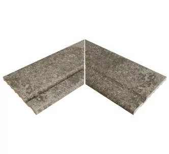 Rosa Gres Pietro Grey 664 porcelain stoneware edge for swimming pool, 62,6 x 62,6 x 2,6 cm, anti-slip