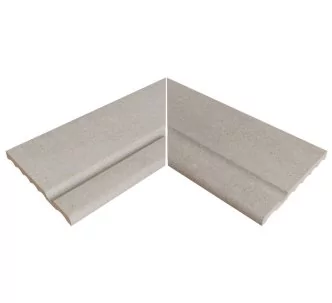 Rosa Gres Serena Griggio 664 porcelain stoneware edge for swimming pool, 62,6 x 62,6 x 2,6 cm, anti-slip