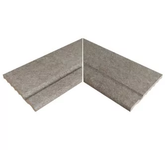 Rosa Gres Serena Nero 664 porcelain stoneware edge for swimming pool, 62,6 x 62,6 x 2,6 cm, anti-slip