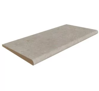 Rosa Gres Mistery Grey S62 porcelain stoneware edge for swimming pool,  62,6 x 31 x 2.6 cm, anti-slip