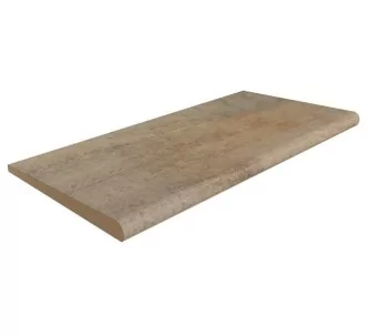 Rosa Gres Pietro Golden S62 porcelain stoneware edge for swimming pool,  62,6 x 31 x 2.6 cm, anti-slip