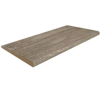 Rosa Gres Stela Grey S62 porcelain stoneware edge for swimming pool,  62,6 x 31 x 2.6 cm, anti-slip