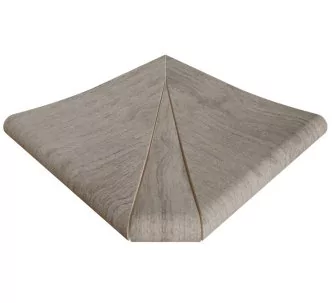 Rosa Gres Alma Mist SE3 porcelain stoneware edge for swimming pool,  31 x 31 x 2.6 cm, anti-slip