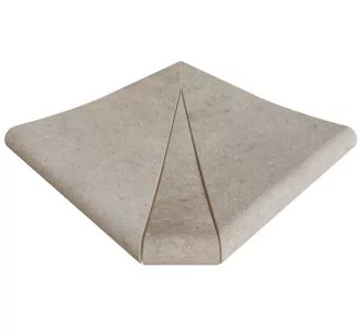Rosa Gres Mistery Grey SE3 porcelain stoneware edge for swimming pool,  31 x 31 x 2.6 cm, anti-slip