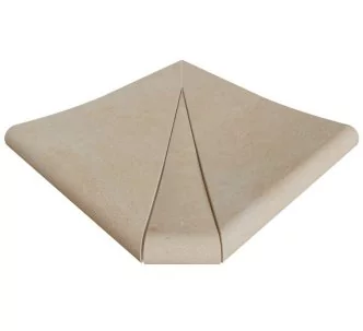 Rosa Gres Mistery Sand SE3 porcelain stoneware edge for swimming pool,  31 x 31 x 2.6 cm, anti-slip