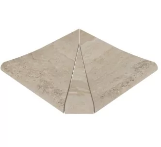 Rosa Gres Mythos Dune SE3 porcelain stoneware edge for swimming pool,  31 x 31 x 2.6 cm, anti-slip
