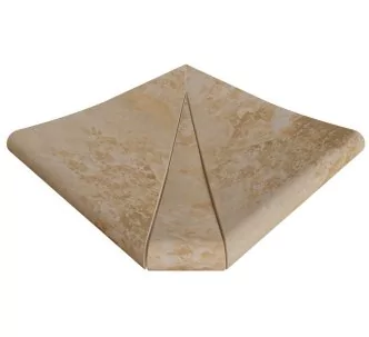 Rosa Gres Pietro Golden SE3 porcelain stoneware edge for swimming pool,  31 x 31 x 2.6 cm, anti-slip