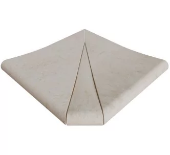 Rosa Gres Pietro White SE3 porcelain stoneware edge for swimming pool,  31 x 31 x 2.6 cm, anti-slip