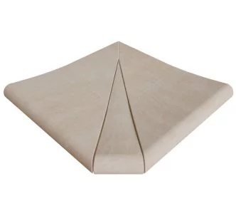 Rosa Gres Stela White SE3 porcelain stoneware edge for swimming pool,  31 x 31 x 2.6 cm, anti-slip