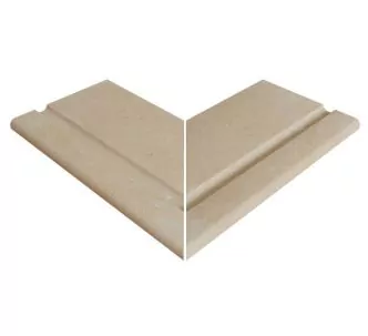Rosa Gres Mistery Sand 665 porcelain stoneware edge for swimming pool, 62,6 x 62,6 x 2,6 cm, anti-slip