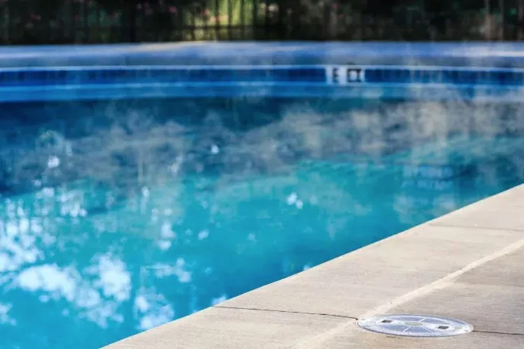 Pool water when heat pump is used